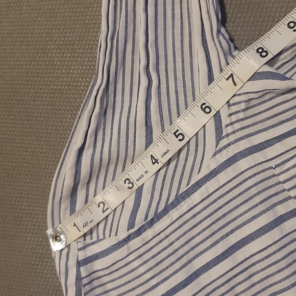 Madewell Front Tie Striped Long Sleeve Button Down - Picture 8 of 8